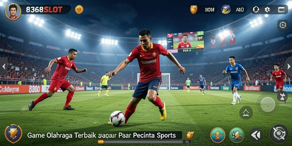 Tampilan mendebarkan dari gameplay olahraga di 8368SLOT.