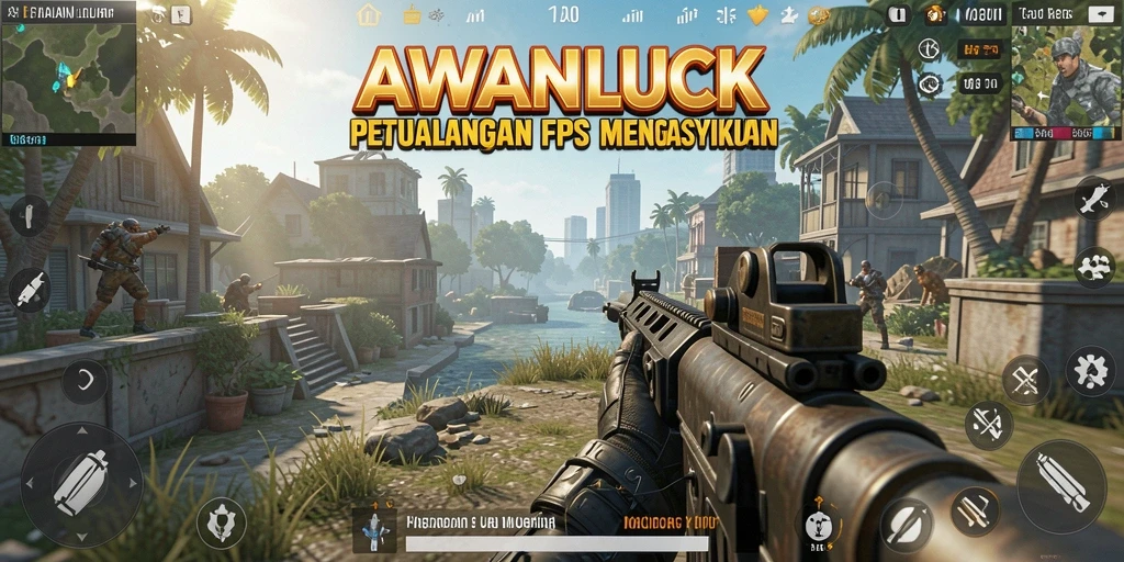 Tampilan menegangkan dari gameplay AWANLUCK yang penuh aksi.