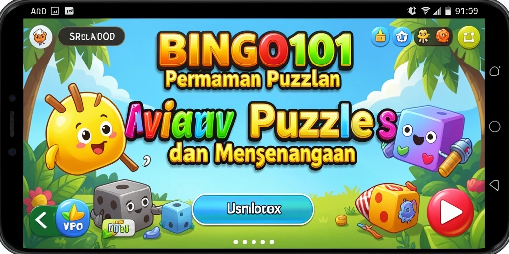 Screenshot gameplay BINGO101 menampilkan aksi seru dalam menyelesaikan teka-teki.