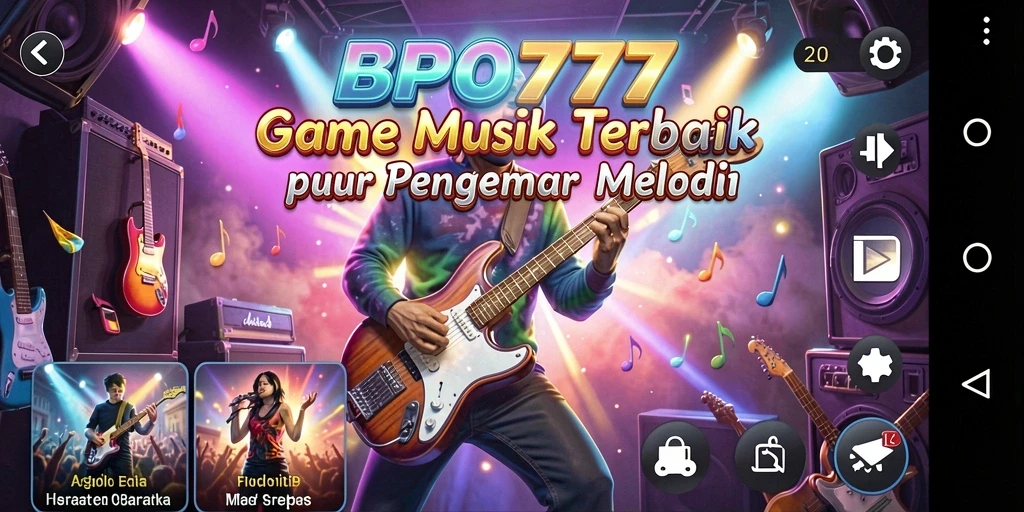 Tampilan gameplay <strong>BPO777</strong> yang memukau dan interaktif di dunia musik.