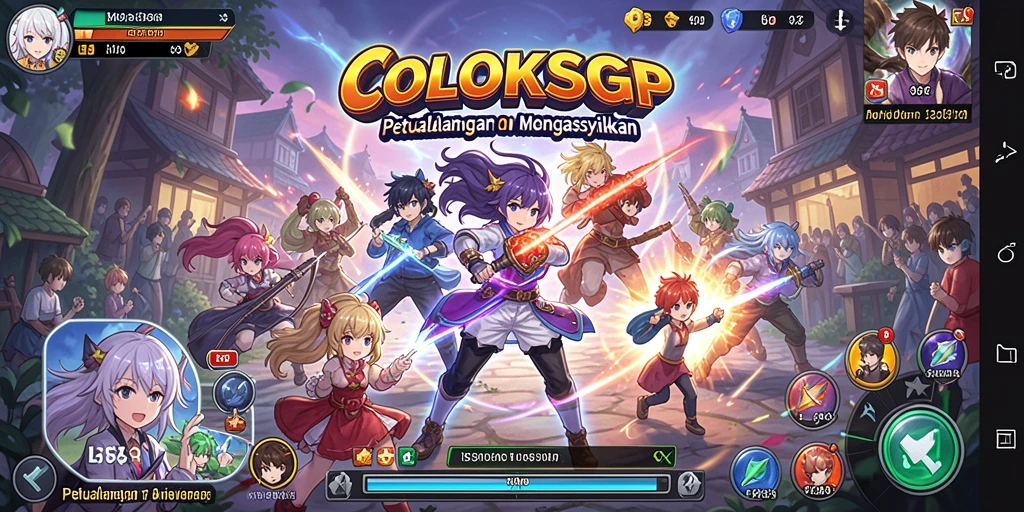 Tampilan gameplay seru dan interaktif dalam COLOKSGP.