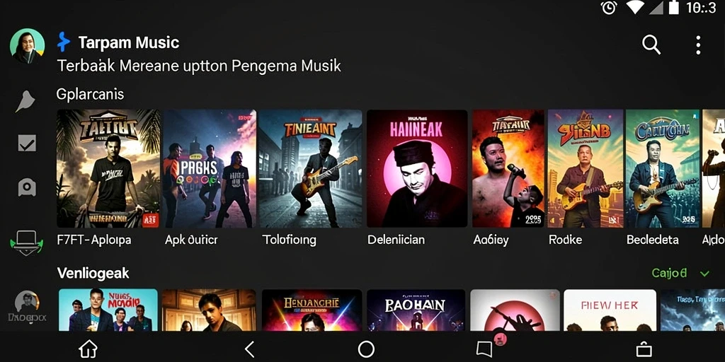 Tangkapan layar gameplay F7F7 menampilkan pengguna yang menikmati musik.