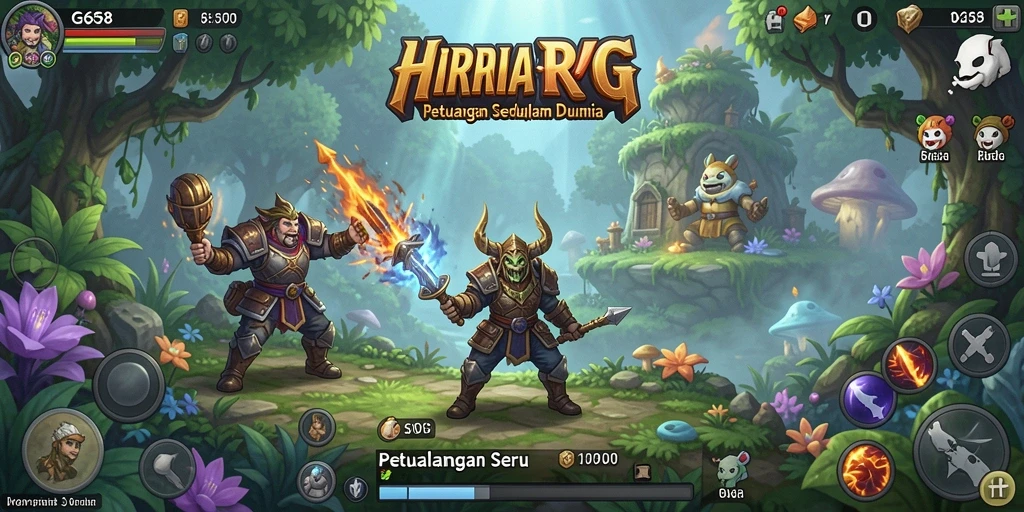 Tampilan gameplay RPG yang seru dan menantang di G668.