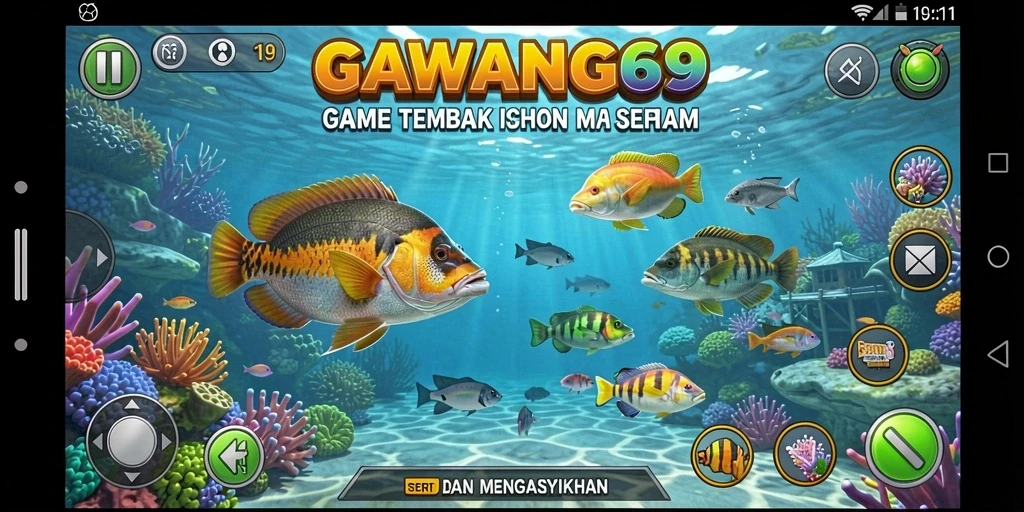 Tangkapan layar GAWANG69 menampilkan serunya gameplay Tembak Ikan.