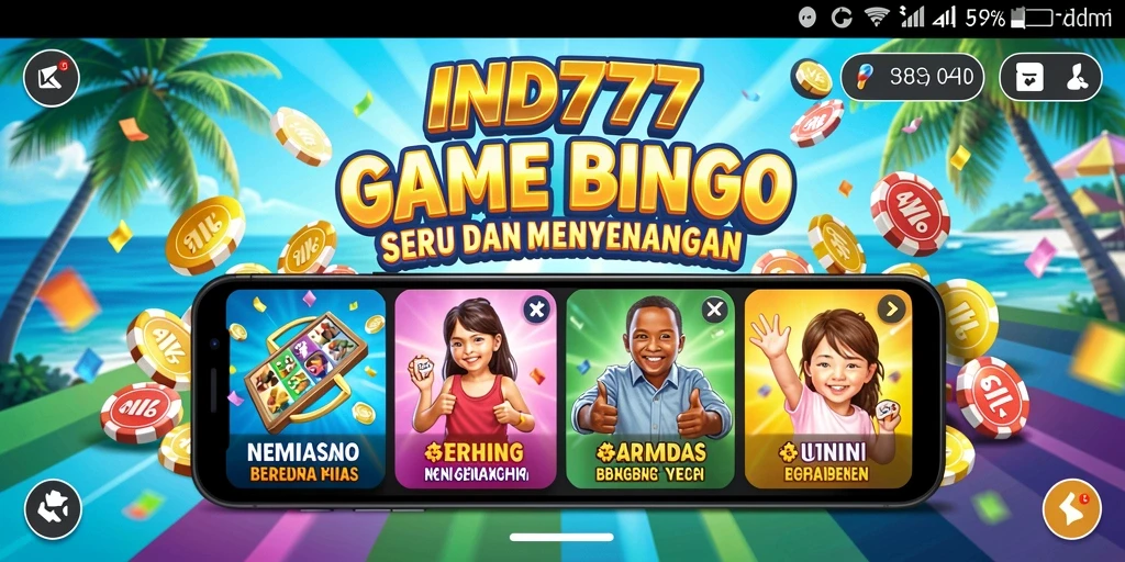 Tampilan gameplay Bingo yang seru di IND777.