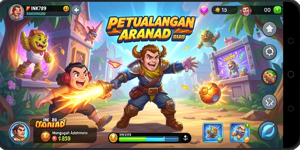 Screenshot menunjukkan gameplay seru dari INK789 yang penuh tantangan.