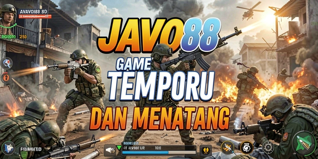 Screenshot menampilkan aksi tempur seru dalam JAVO88.