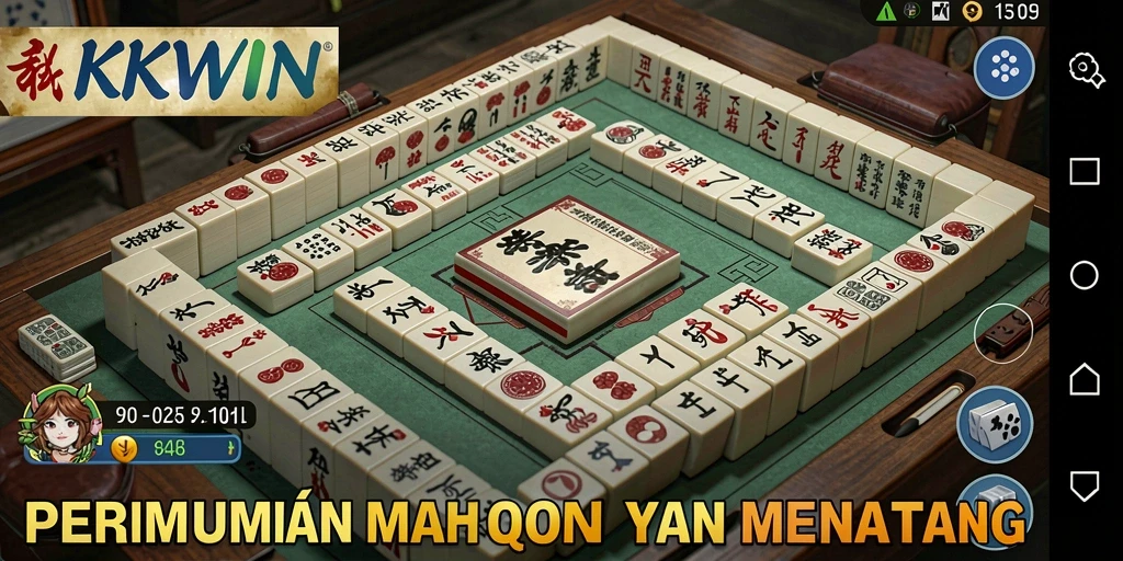 Tampilan gameplay Mahjong KKWIN yang menarik dan penuh warna.