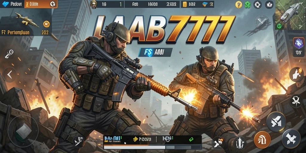 Gameplay LABA777 yang seru dalam aksi FPS.