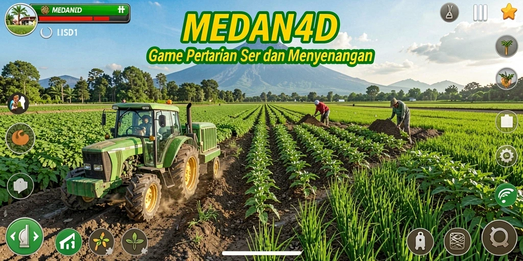 Tampilan screenshot MEDAN4D saat gameplay bertani yang seru.