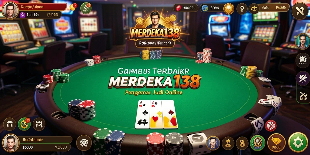 Tampilan menarik dari gameplay poker di MERDEKA138.