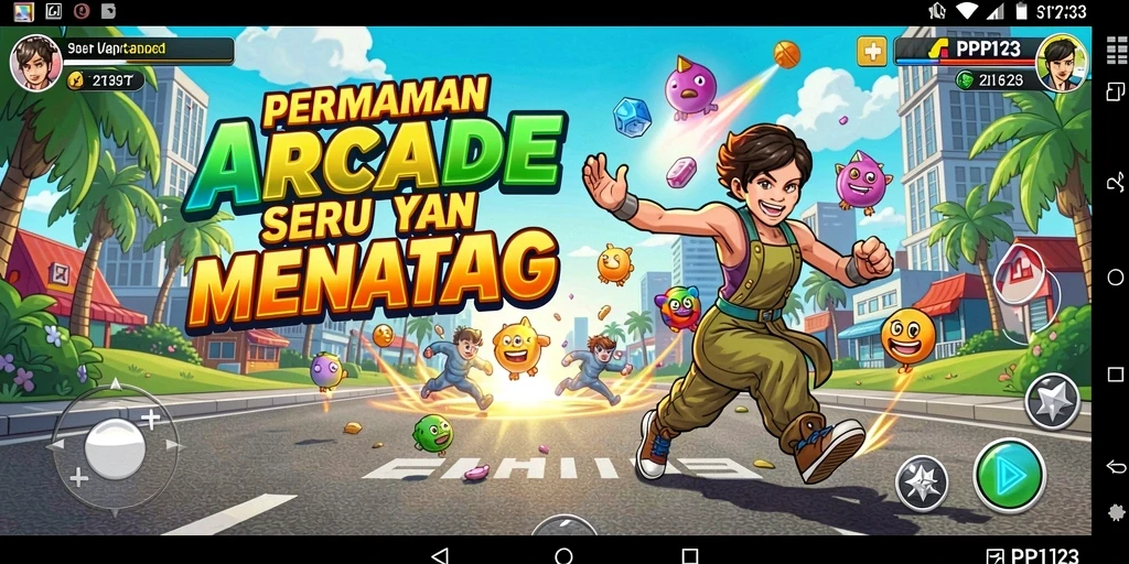Tampilan gameplay seru PP123 yang menantang dan mengasyikkan.