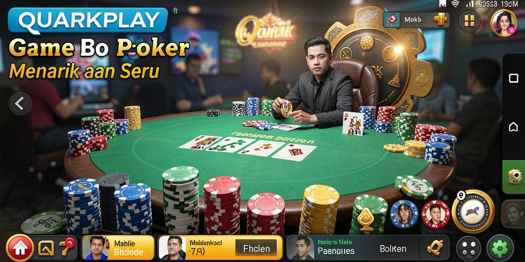 Screenshot menampilkan gameplay Poker yang seru dan menarik.