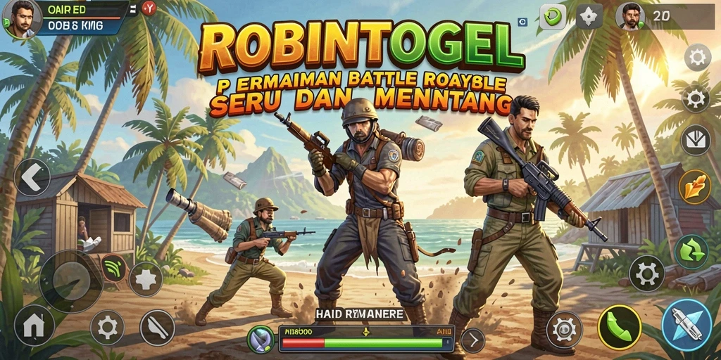 Tampilan aksi memukau di arena Battle Royale ROBINTOGEL.